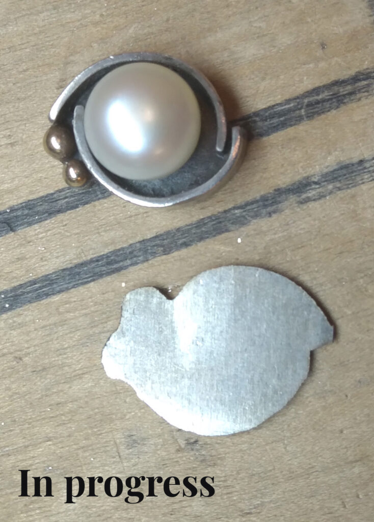 Earring Repair In progress photo our process