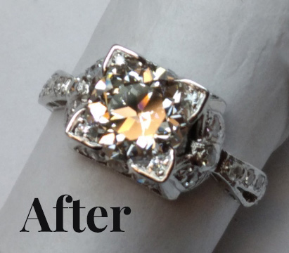 Ring After Jewelry Restoration and Repairs