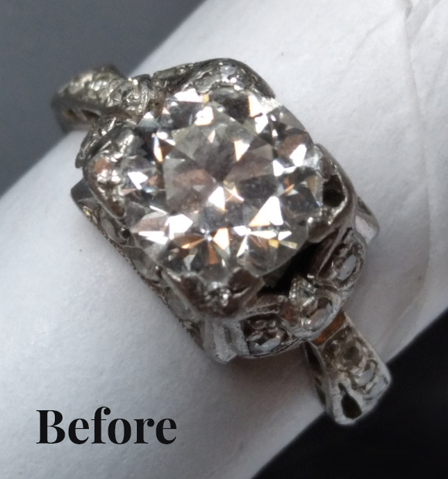 Ring Before Jewelry Restoration and Repairs