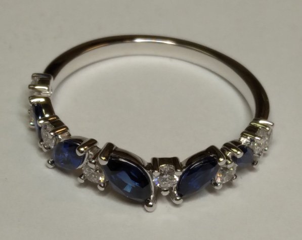 repurposed jewelry blue ring
